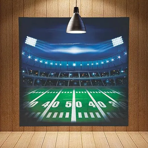 FOOTBALL FIELD BACKDROP BANNER - Party Decor - 1 Piece