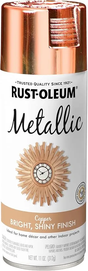 Rust-Oleum 1937830-6PK Specialty Metallic Spray, 11 oz, Copper, 6 Pack