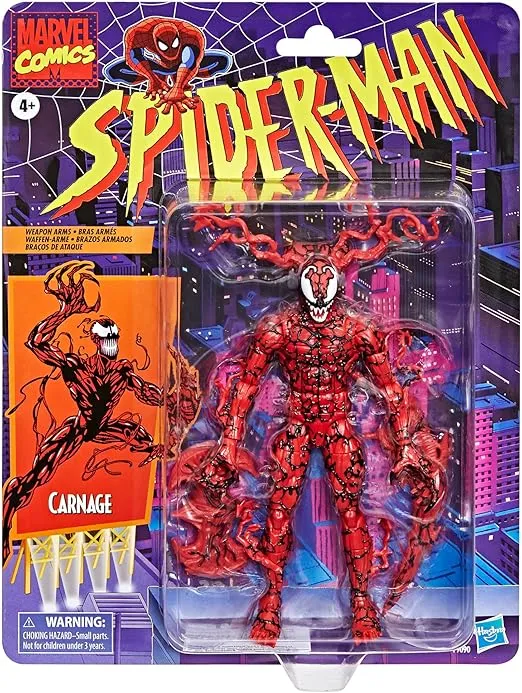 MARVEL Legends Series - Carnage - Comics 6"" Collectible Figure, 15 cm, Red, F9090