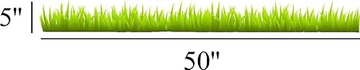 Grass Repositional and Removable Wall Decal Beautiful Deco Art Cute Sticker Murals