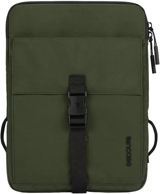 Incase Transfer Sleeve 14 Inch Laptop Case - Hybrid Laptop Sleeve + Computer Case with Carry Strap - Packable Laptop Pouch - Can Be Worn As a Sling - (13.8 x 9.6 x 1.5 in) - Highland Green