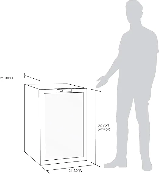 NewAir Beverage Refrigerator And Cooler, Free Standing Glass Door Refrigerator Holds Up To 160 Cans, Cools Down To 37 Degrees Perfect Beverage Mini Fridge Organizer For Beer, Wine, & Drinks