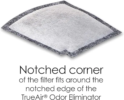 Hamilton Beach TrueAir Replacement Carbon Filter for Odor Eliminators, Tobacco & Smoke, 1-Pack (04291G)