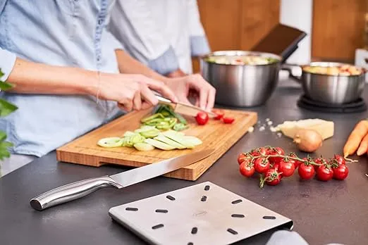 Rösle Basics Line Stainless Steel Chef's Knife, 8-inch Blade,Silver