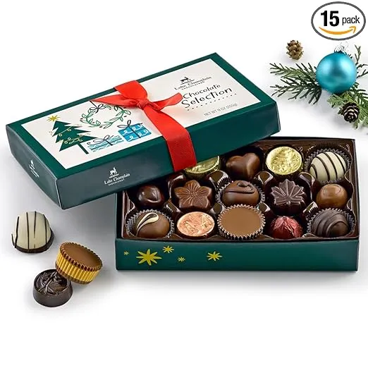 LAKE CHAMPLAIN CHOCOLATES 15 Piece Chocolate Assorted Box, 9.1 OZ