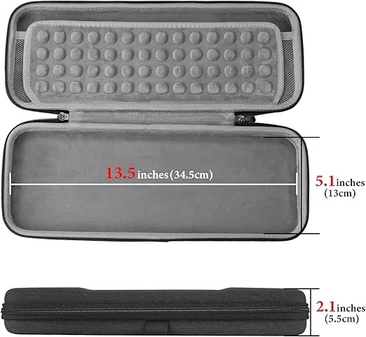 Geekria 65% Compact Keyboard Case, Hard Shell Travel Carrying Bag for 68 Keys Compact Keyboard, Compatible with Keychron K6/ K6 Pro/Keychron Q2 Pro/ Q2 Max, HyperX Alloy Origins 65 Keyboard