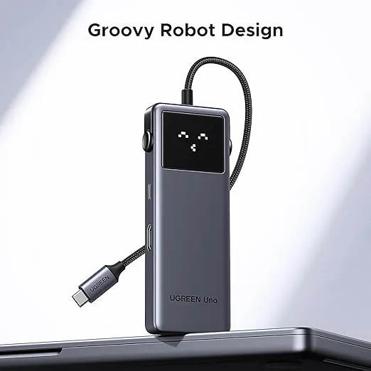 UGREEN Uno 6 in 1 USB-C Hub with 10Gbps USB-C & USB-A Data Ports 4K@60Hz HDMI for MacBook Pro/Air, iPad Pro, Surface, XPS, Thinkpad and More.