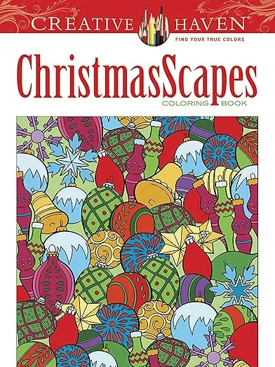 Creative Haven ChristmasScapes Coloring Book (Adult Coloring Books: Christmas)