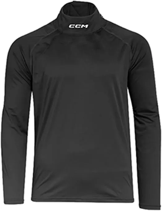 CCM Hockey Compression Long Sleeve Neck Protect Shirt, Cut Resistant, Youth