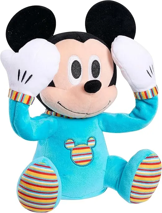 Disney Baby Peek-A-Boo Plush, Mickey Mouse, Officially Licensed Kids Toys for Ages 09Month by Just Play