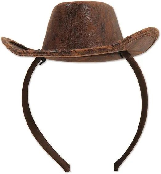 Beistle Cowboy Hat Headband Multicolor