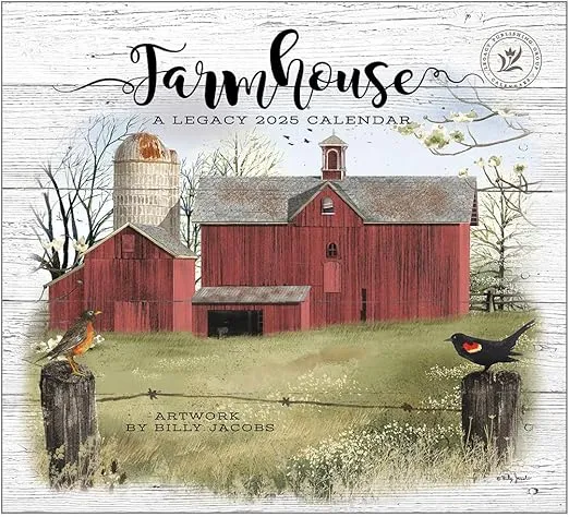 Legacy Farmhouse 13 x 12 Paper 2025 Hanging Wall Calendar