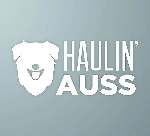 Haulin' Auss | Australian Shepherd Dog Vinyl Decal