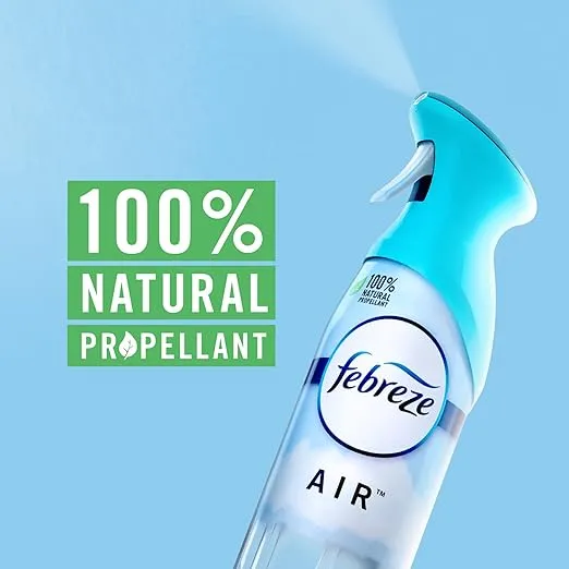 Febreze Air Mist Air Freshener Spray, Odor-Fighting Room Spray, Air Fresheners for Home and Bathroom and Kitchen, Aerosol Can, Linen & Sky Scent, 8.8oz, 2 Count