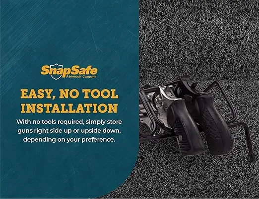 SnapSafe Gun Racks For Pistol and Handgun Storage In Gun Safe