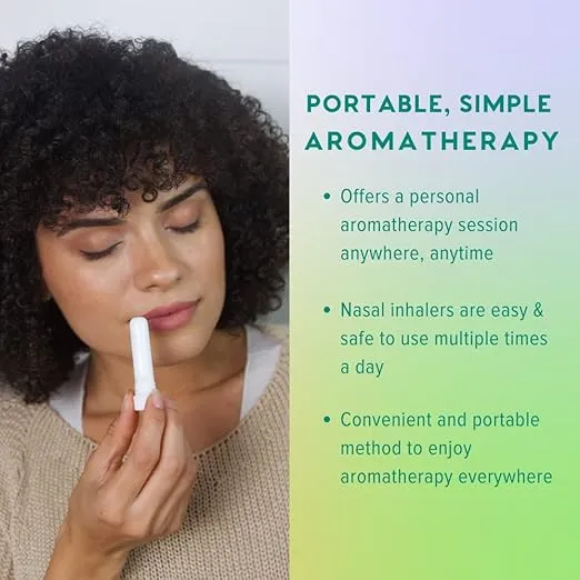MOXĒ Nasal Inhalers Bundle, 8 Essential Oils, 100% Pure and Undiluted, Therapeutic Grade, No-Mess Portable Aromatherapy, includes Eucalyptus, Peppermint, Lavender, Tea Tree, Made in USA (Pack of 8)…
