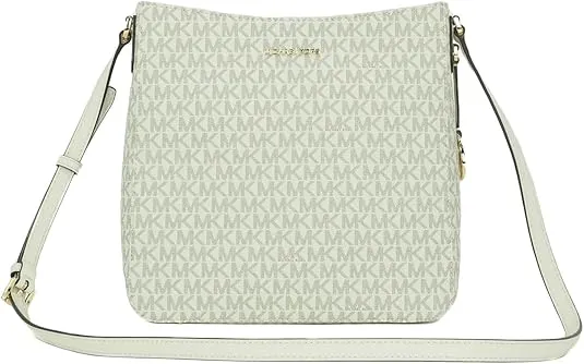 Michael Kors Jet Set Travel Large Messenger Bag (Light Cream)