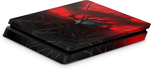 PS4 Slim Console Spiderman Skin Decal Vinal Sticker + 2 Controller Skins Set