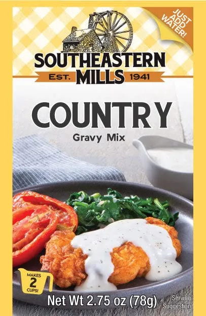 Southeastern Mills Country Gravy Mix, 4.5 Oz. Package (Pack of 4)