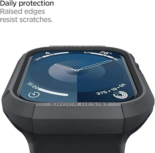 Spigen Rugged Armor Designed for Apple Watch Case Series 9/8/SE2/7/6/SE/5/4 45mm/44mm - Dark Gray
