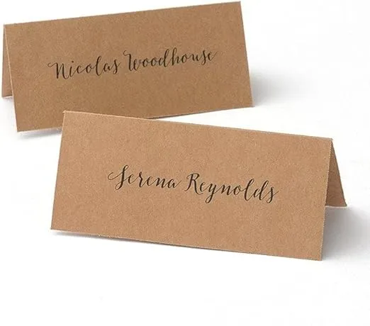 Gartner Studios Kraft Printable Place Cards, 3.75" x 1.5", 48-Count