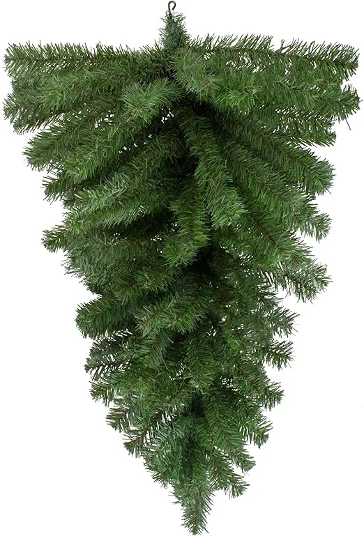Northlight Canadian Pine Artificial Christmas Teardrop Swag - 32" - Unlit