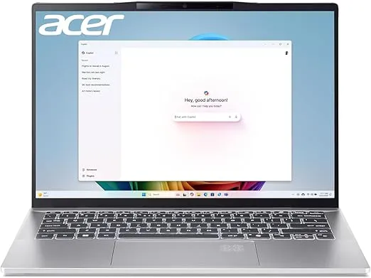 acer Swift 14 AI Copilot+ PC | 14" WUXGA 16:10 Touch Display | AMD Ryzen AI 9 365 10-Core (Up to 5.0GHz & Up to 73 Tops) | AMD Radeon 880M | 16GB LPDDR5X | 1TB Gen 4 SSD | Wi-Fi 7 | SF14-61T-R49D