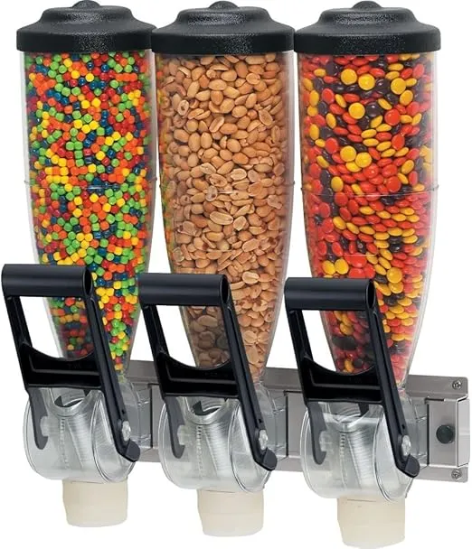 Server Dry Food Dispenser, Triple 2-Liter Hopper, DPD 86660