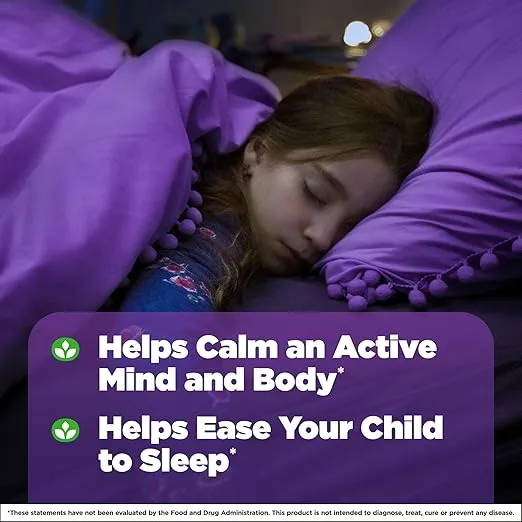 Natrol Kids Sleep+ Calm, Melatonin and L-Theanine, Supplement for Restful Sleep and Calming, Sleep Gummies for Kids, 60 Strawberry-Flavored Melatonin Gummies, 60 Day Supply