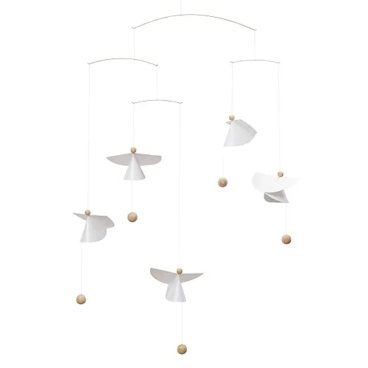 Guardian Angels Hanging Mobile - 26 Inches - High Quality - Handmade in Denmark by Flensted