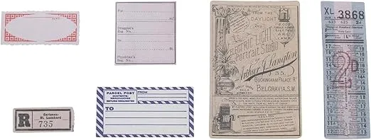 Tim Holtz, Advantus Ephemera Pack Keepsakes Printed Memorabilia, multicolor, Original Version