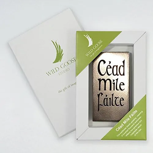 Wild Goose Story of Ireland Cead Mile Failte Bronzed Plaque