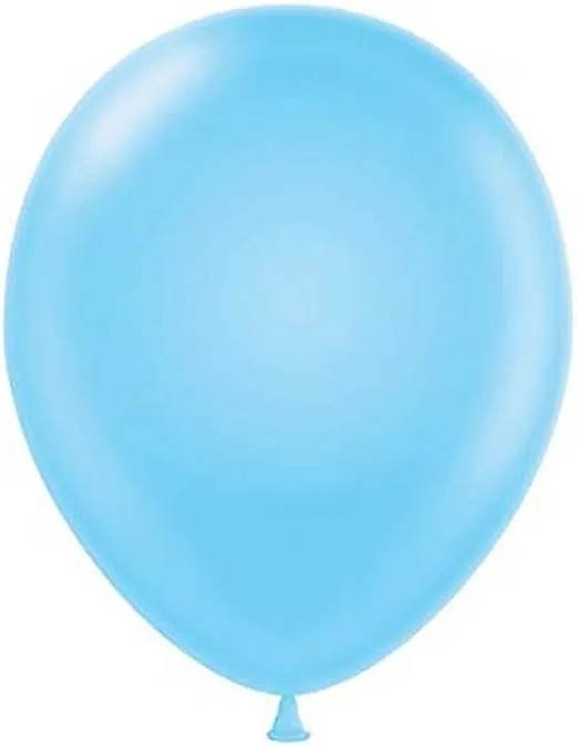 Tuf-Tex 5" Baby Latex Balloons, Light Blue
