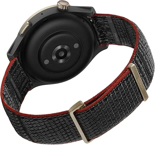 Amazfit Official Smartwatch Replacement Band, 22mm Nylon Wristband Strap, Compatible with Amazfit Balance, Cheetah Pro, Cheetah Round, GTR 4, GTR 4 Limited Edition, GTR 3, GTR 3 Pro, GTR 2,Black