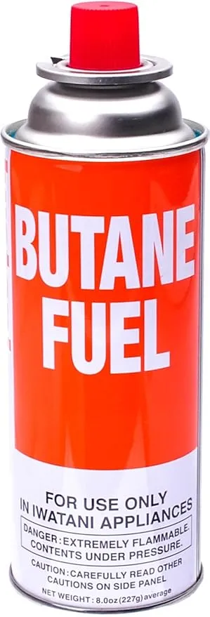 Iwatani BU-6 Butane Fuel, 8 oz, Orange