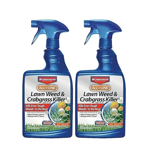 BioAdvanced Ready To Use Trigger Spray Crabgrass & Weed Killer 24 Oz, Pack of 2