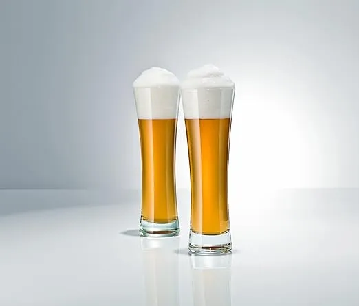 SCHOTT ZWIESEL Beer Basic Wheat Beer Glass 15 Ounce (Set of 6), Straight Wheat Beer Glasses for Wheat Beer, Dishwasher-Safe Tritan Crystal Glasses, Made in Germany
