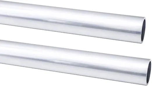 6061 Aluminum Tubing, 1/4" OD Seamless Aluminum Round Tube, 0.04" Wall x 12" Length Metal Straight Pipe for Diy, Industry, Decoration, 2Pcs