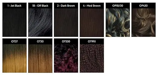 FREETRESS BRAIDS JAY GIRL (1B Off Black) - Synthetic Drawstring Full Cap Half Wig Medium