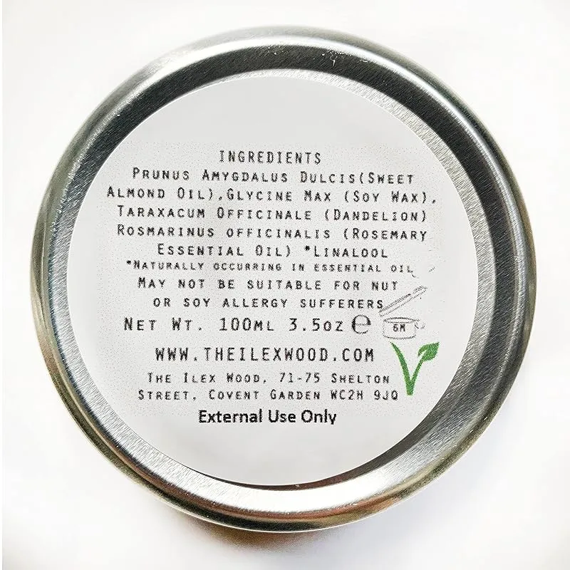 Dandelion and Rosemary Salve - 100% Natural, Vegan, Massage Balm, Sore Muscles, Dry Skin, palm oil free, cruelty free, plastic free, handcrafted in the UK - 100ml