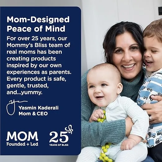 Mommy's Bliss Kids Sleep Melatonin Gummies, No Artificial Colors, Flavors or Gelatin, Strawberry Flavor, Age 3+, 100 Gummies (Packaging May Vary)