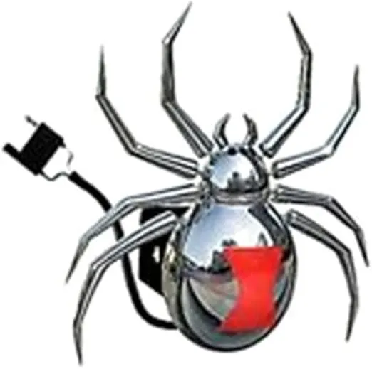 Hitch Critters Animated Ball Hitch Cover And Brake Light -Black Widow