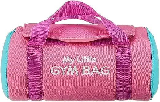 Baby Playset - My Little Gym Bag Playset - Personalized Pink Plush Activity Stuffed Sports Balls with Carrying Pouch