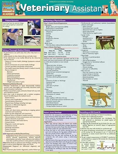 Veterinary Assistant QuickStudy Laminated Reference Guide (QuickStudy Academic)