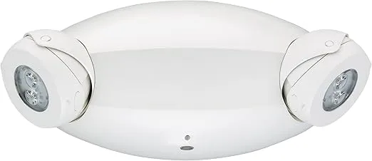 Lithonia Lighting ELM4L Quantum LED Emergency Light, Manual Testing, 640 Lumens, White
