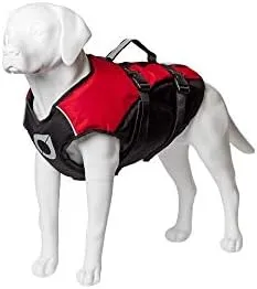 Float Doggy Life Jacket, Ergonomic Dog Life Vest for Swimming, Patented Design for Secure Fit, Medium, Red