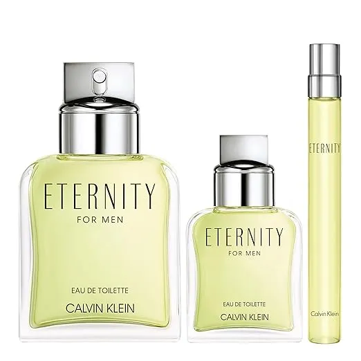 Calvin Klein Eternity Eau de Toilette – Fougère Men's Cologne – With Notes of Mandarin, Sage, Cedarwood & Amber – Luxury Perfumes for Men – Long Lasting Fragrance