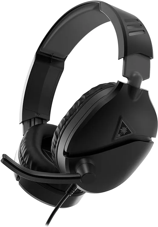 Turtle Beach Recon 70 Multiplatform Gaming Headset for PS5, PS4, Xbox Series X|S, Xbox One, Nintendo Switch, PC & Mobile w/3.5mm Wired Connection - Flip-to-Mute Mic, 40mm Speakers, Lightweight-Black