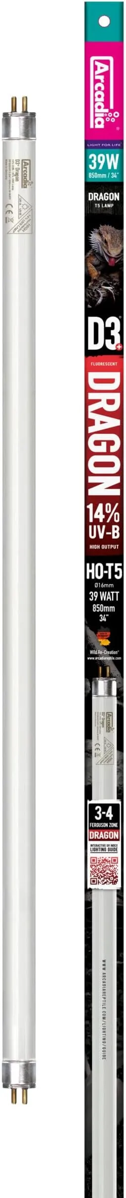 Ardacia FD3D39T5 D3 + Dragon Lampe Lamp 0.14 T5, 39 watt