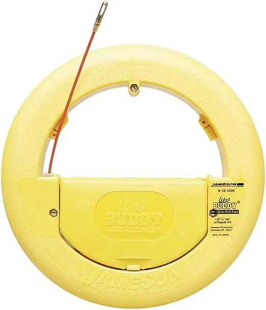 Wee Buddy® Fiberglass Fish Tape Accesory Kit, 1/8" x 150'